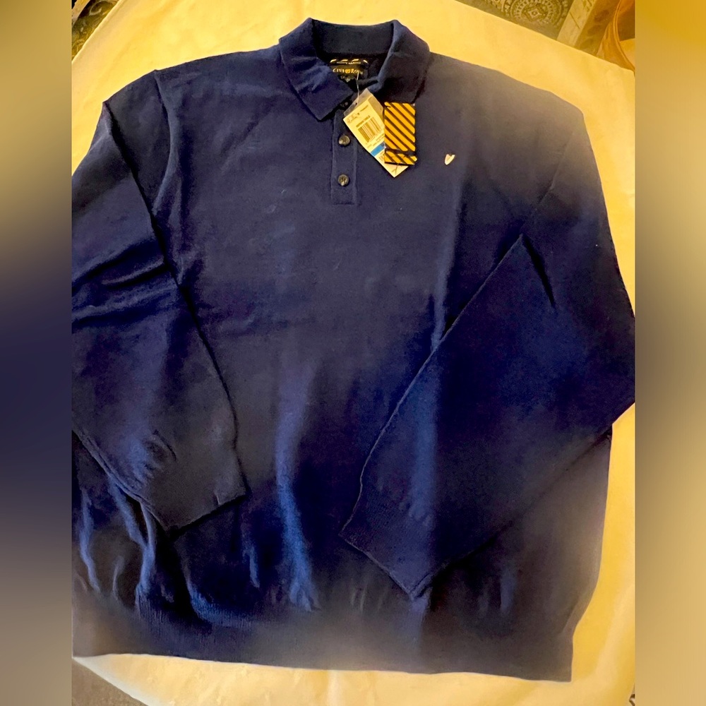 Macy’s Club Room Merino Sweater Men Size XL NWT